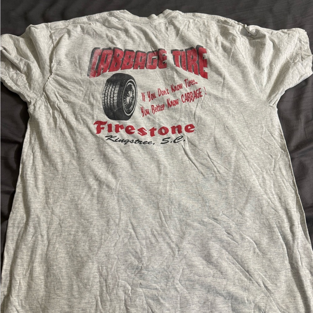 Firestone Vintage Gray Men's Short Sleeve Tee